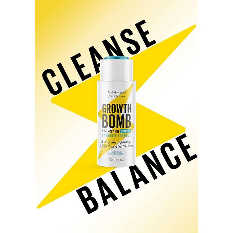 Growth Bomb Dandruff Formula Supercharge Shampoo