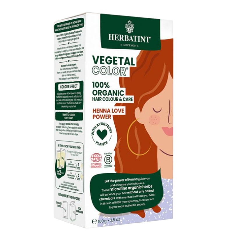 Herbatint Vegetal Organic Hair Color Henna Love Power