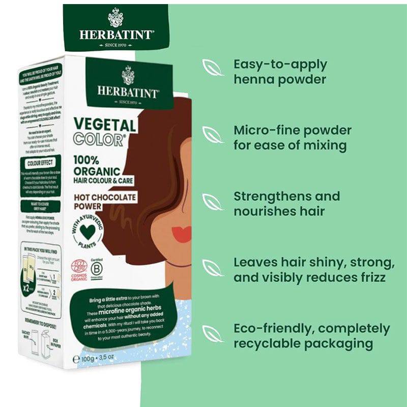 Herbatint Vegetal Organic Hair Color Hot Chocolate Power