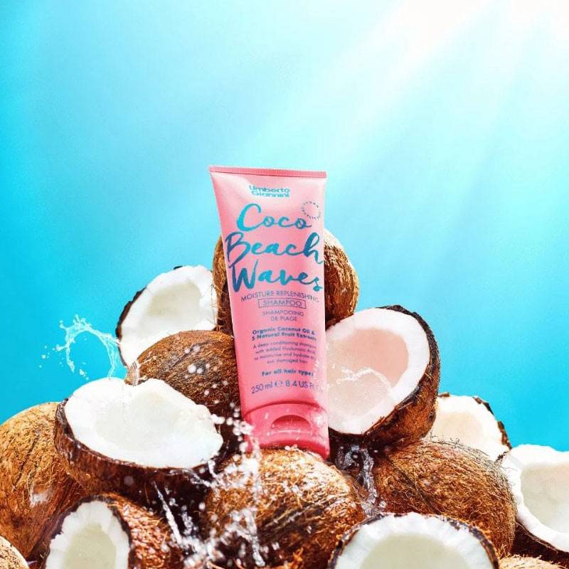 Umberto Giannini Coco Beach Waves Feuchtigkeitsspendendes Shampoo