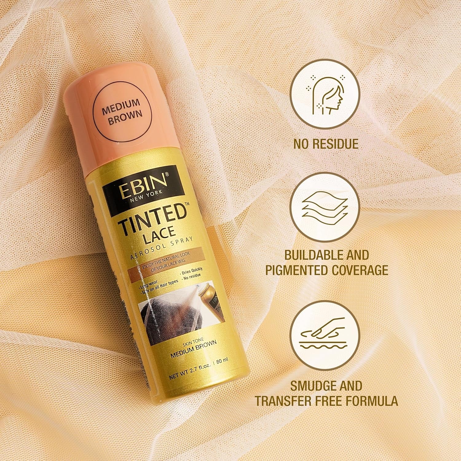 EBIN New York Tinted Lace Aerosol Spray