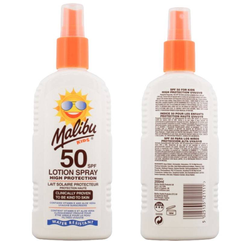 Malibu Kids High Protection Lotion Spray SPF50