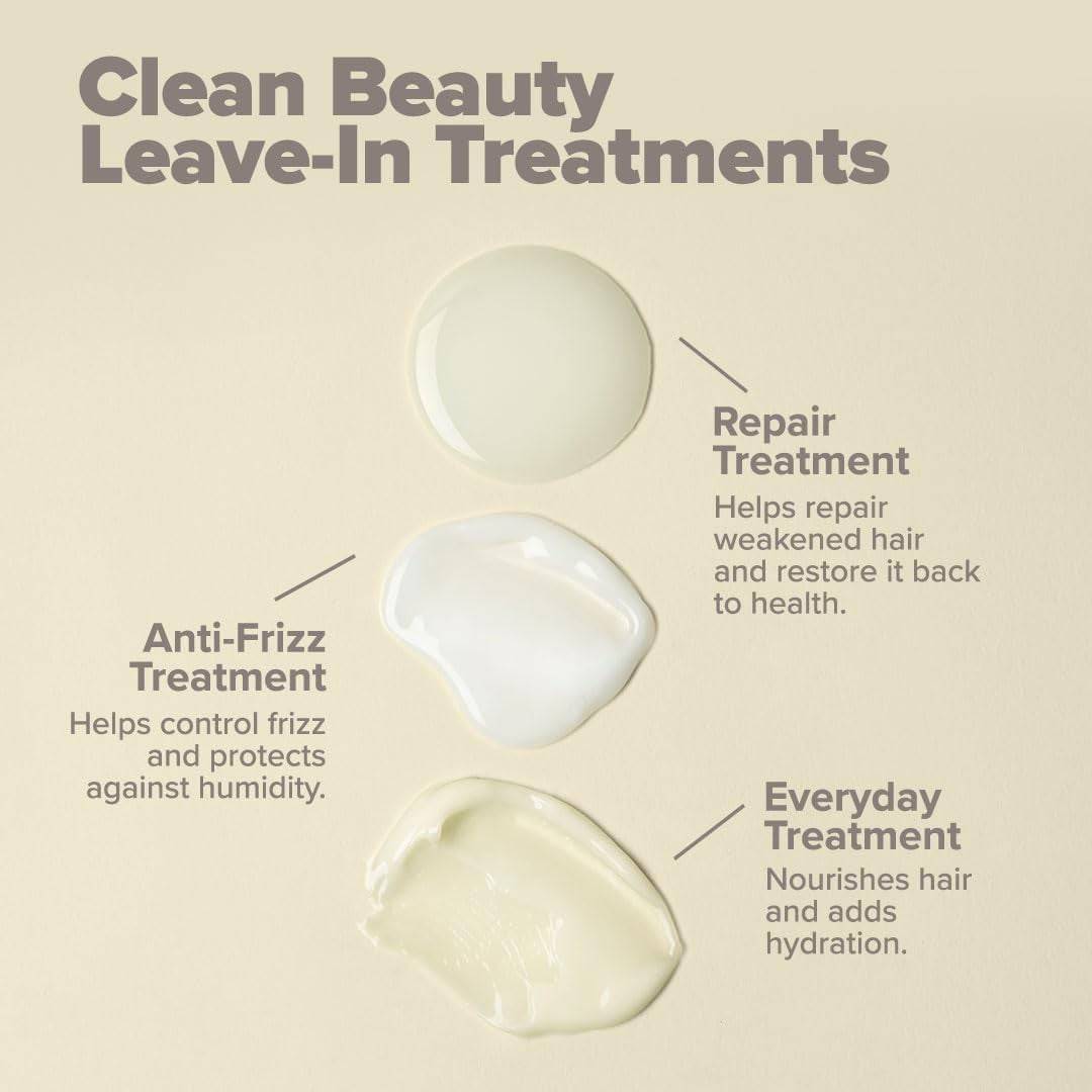 Paul Mitchell Clean Beauty Anti Frizz Leave-In Conditioner bottle, lightweight hair treatment for frizz control and smoothness.