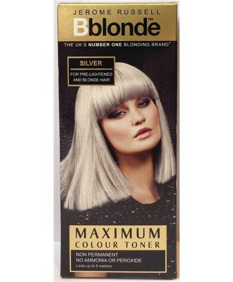Bblonde Maximum Color Toner for hair, featuring a sleek container of hair color and bleach product on a white background.