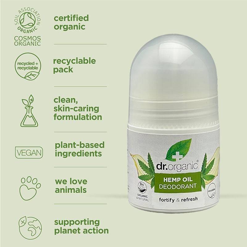 Bioactive Skincare Hemp Oil Deodorant Roll On