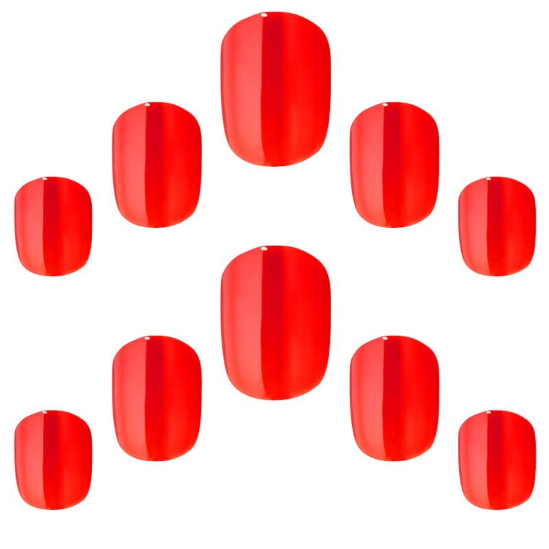 Elegant Touch Pillarbox Red Nail With Glue