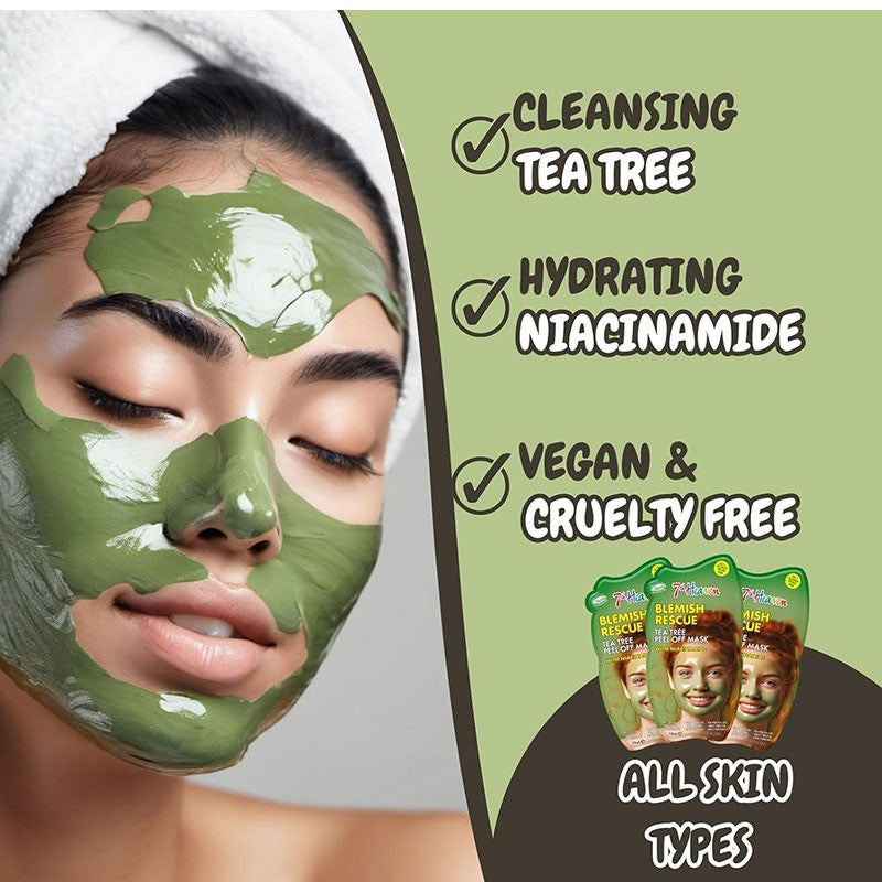 7Th Heaven Blemish Rescue Tea Tree Peel Off Mask