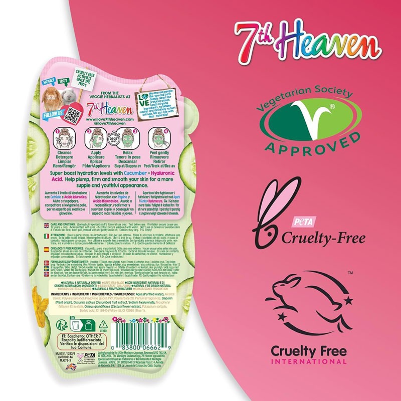 7Th Heaven Plump & Firm Cucumber Peel Off Mask