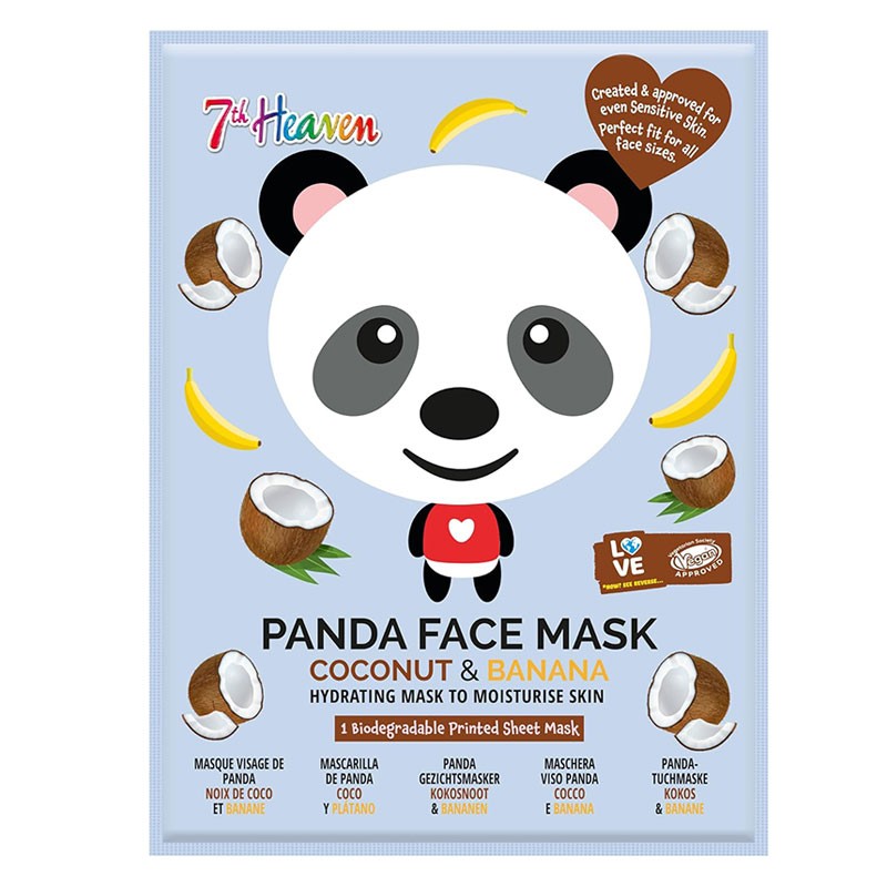 7Th Heaven Coconut & Banana Panda Face Mask