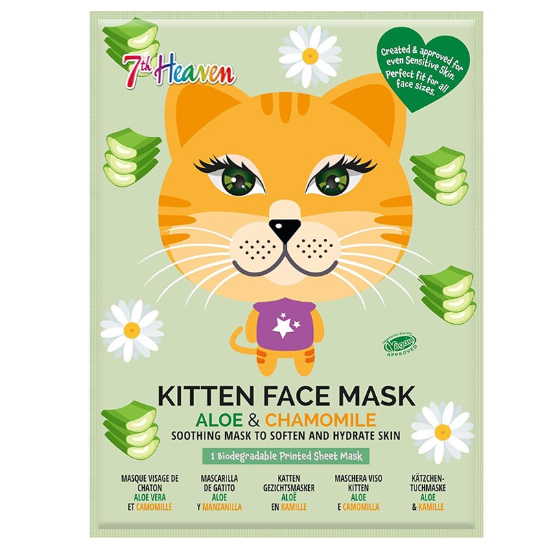 7Th Heaven Aloe & Chamomile Kitten Face Mask