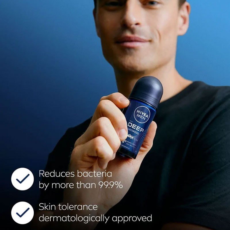 Nivea Men Deep Darkwood Deodorant Roll On