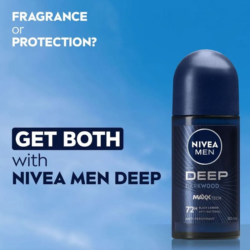 Nivea Men Deep Darkwood Deodorant Roll On