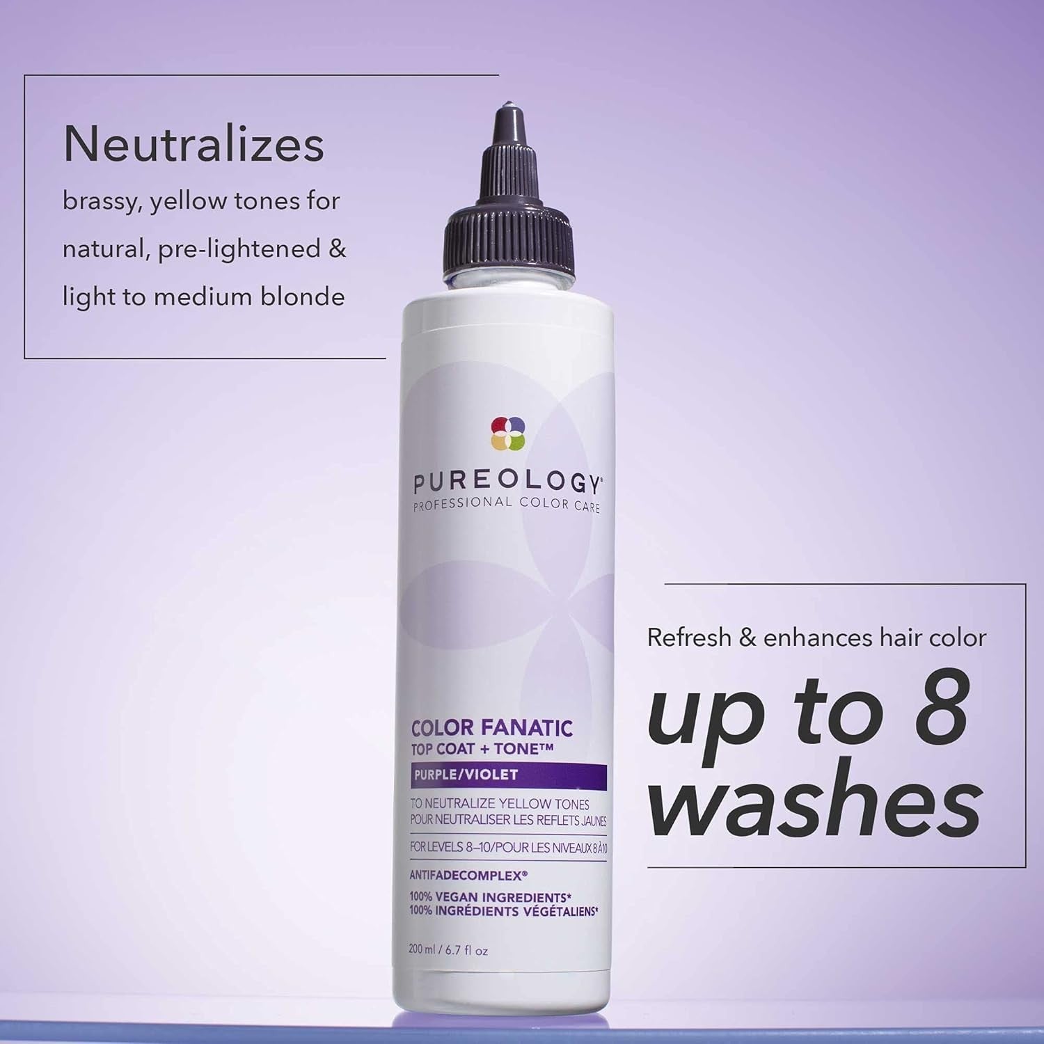 Pureology Color Fanatic Top Coat & Tone Purple