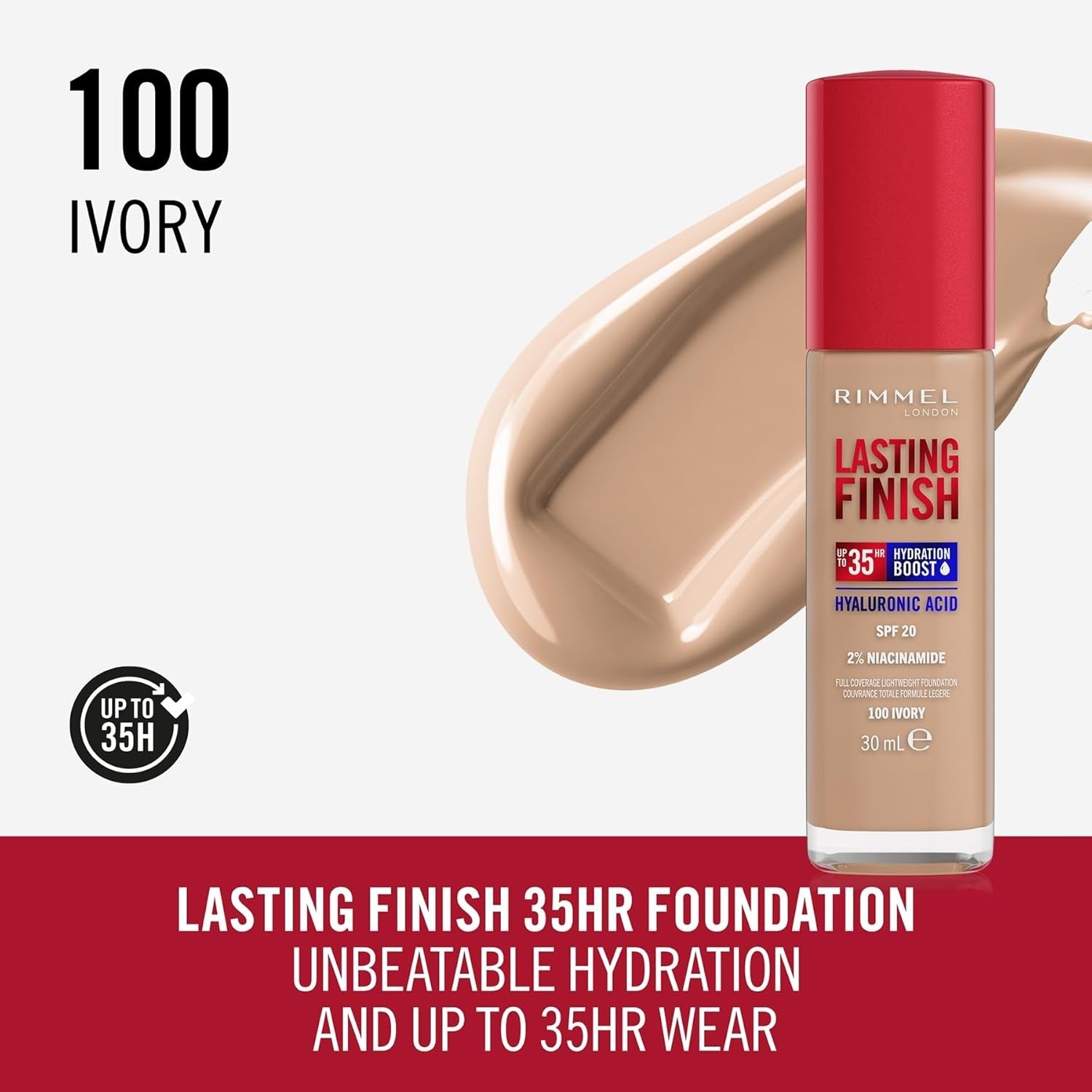 Rimmel Lasting Finish 35H Hydration Boost Foundation