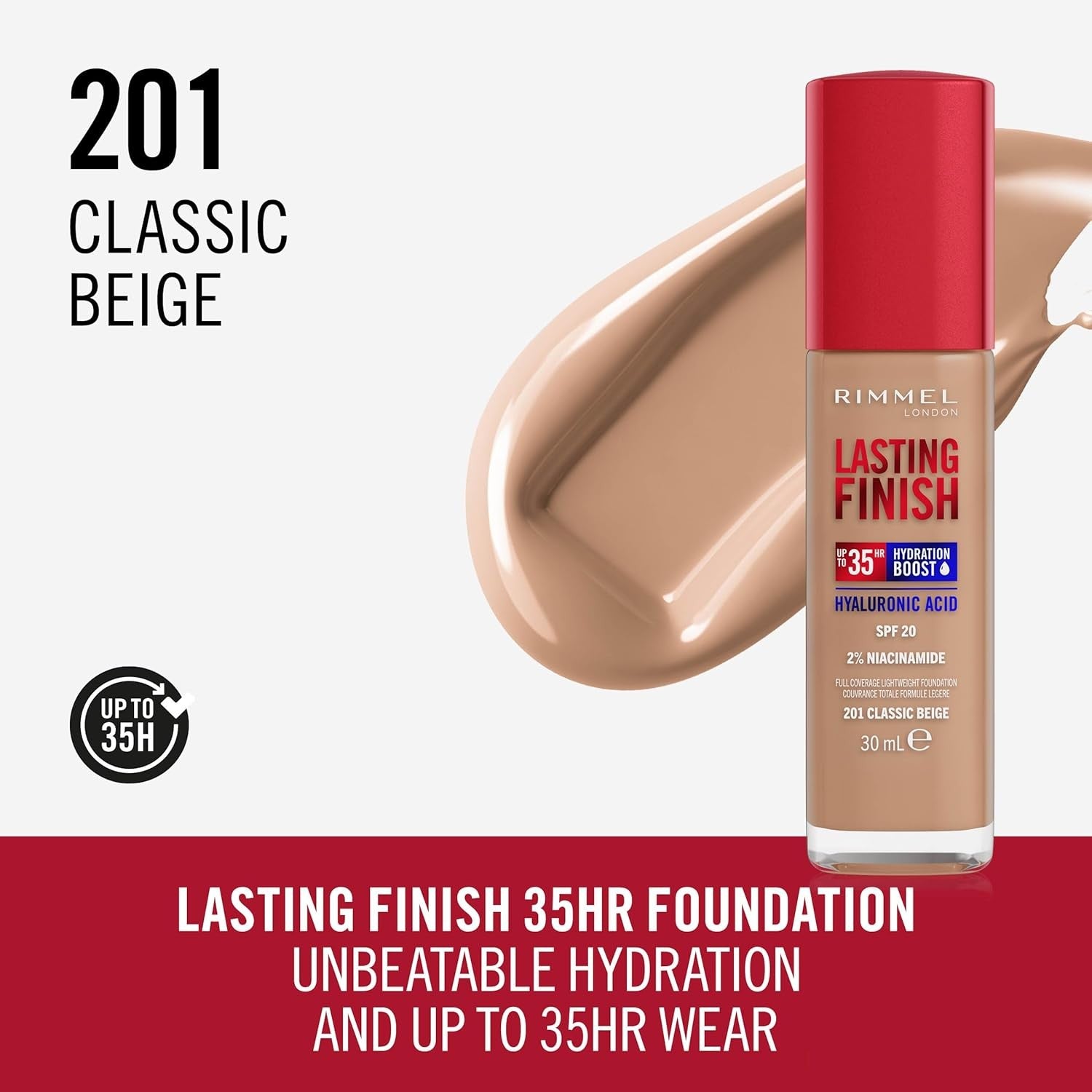 Rimmel Lasting Finish 35H Hydration Boost Foundation