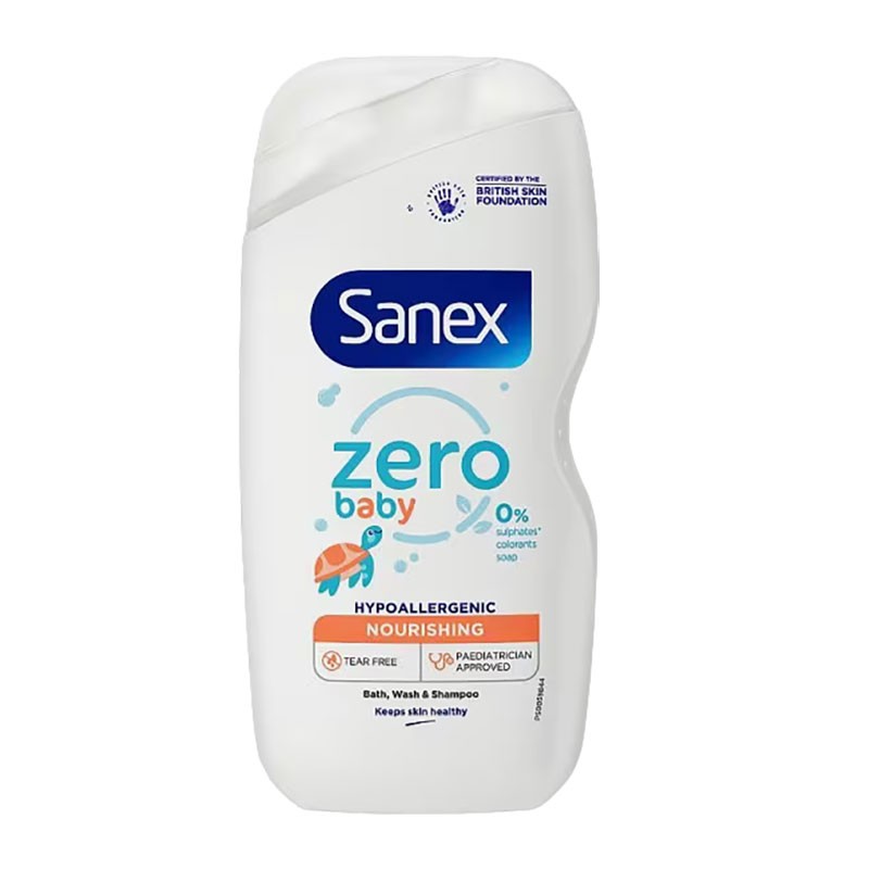 Sanex Zero Baby Nourishing Bath Wash And Shampoo