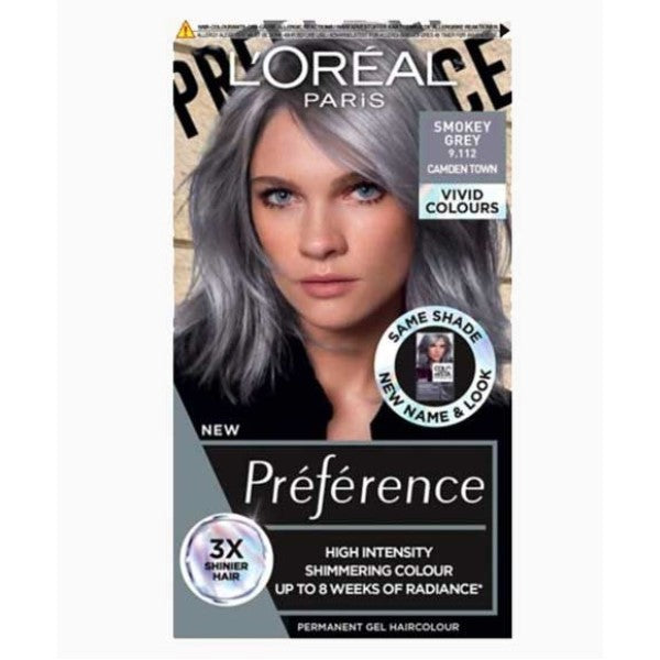 Preference Hochintensive permanente Gel-Haarfarbe Smokey Grey