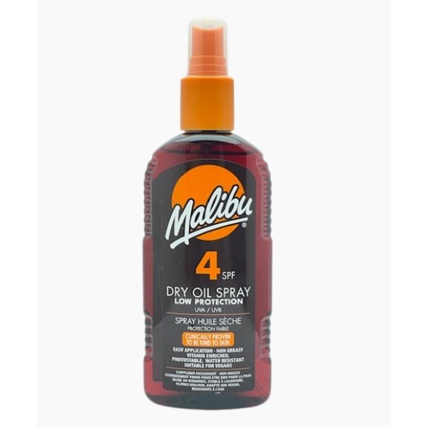 Malibu Dry Oil Spray With SPF4