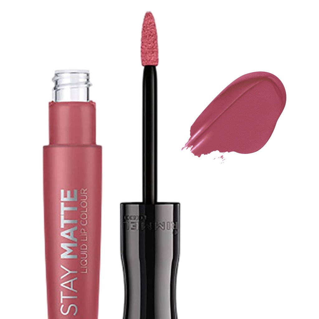 RimmelStayMatteLiquidLipColour100PinkBliss2