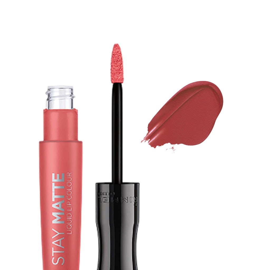 RimmelStayMatteLiquidLipColour600CoralSass2