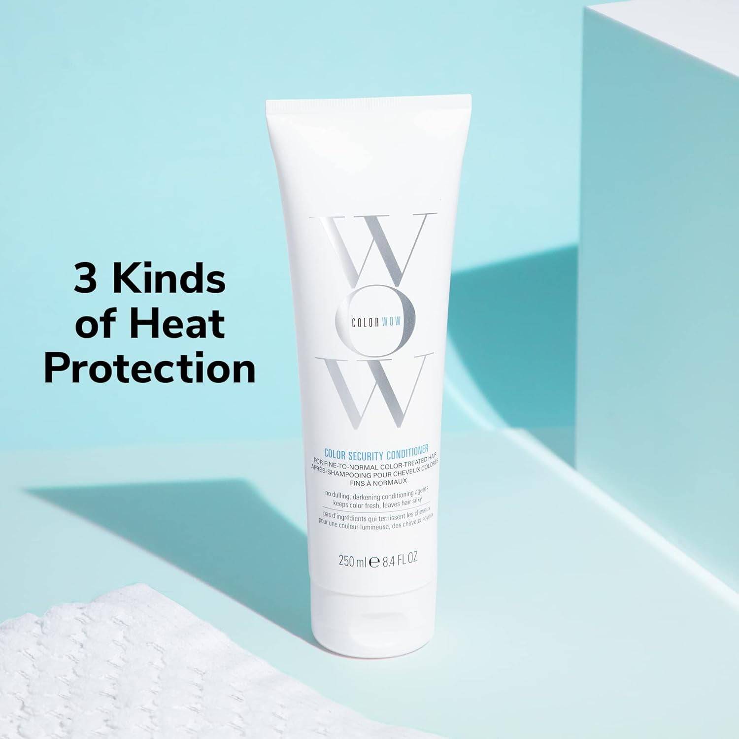 Color Wow Color Security Conditioner for fine to normal hair, smooth and nourish with a gentle, color-protecting formula.