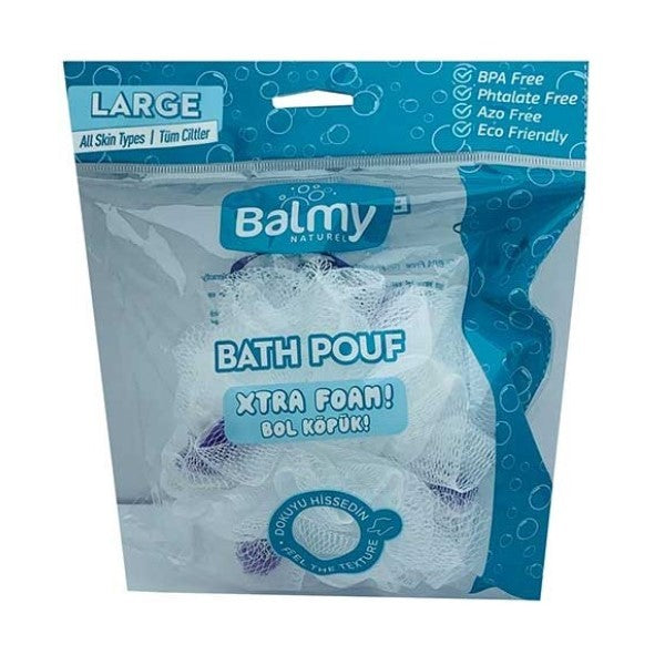 Balmy Easy Foaming Bath Pouf Large