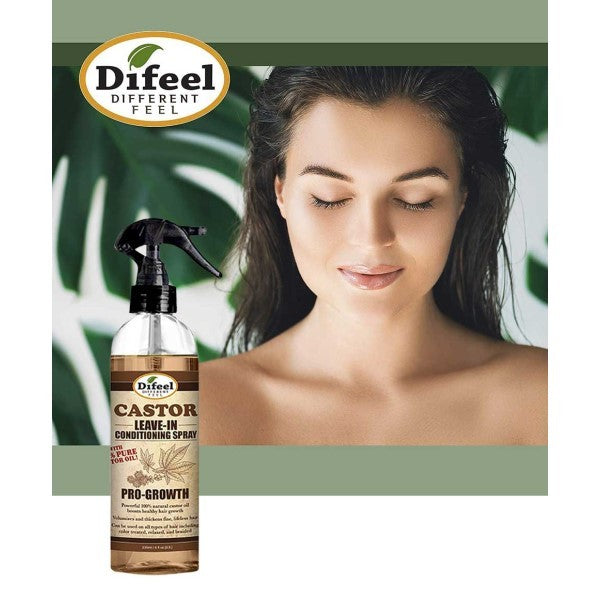 Difeel Pure Castor Oil Pro Growth Leave In Conditioning Spray
