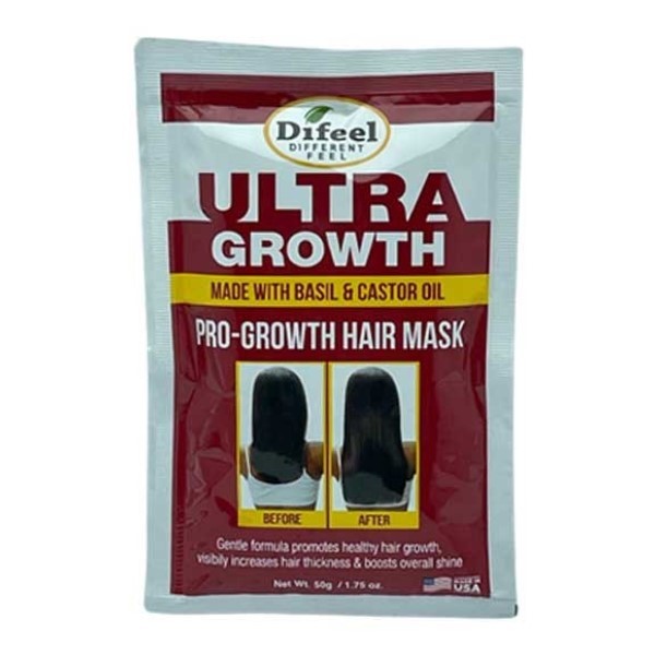 Difeel Ultra Growth Hair Mask With Basil And Castor Oil Sachet