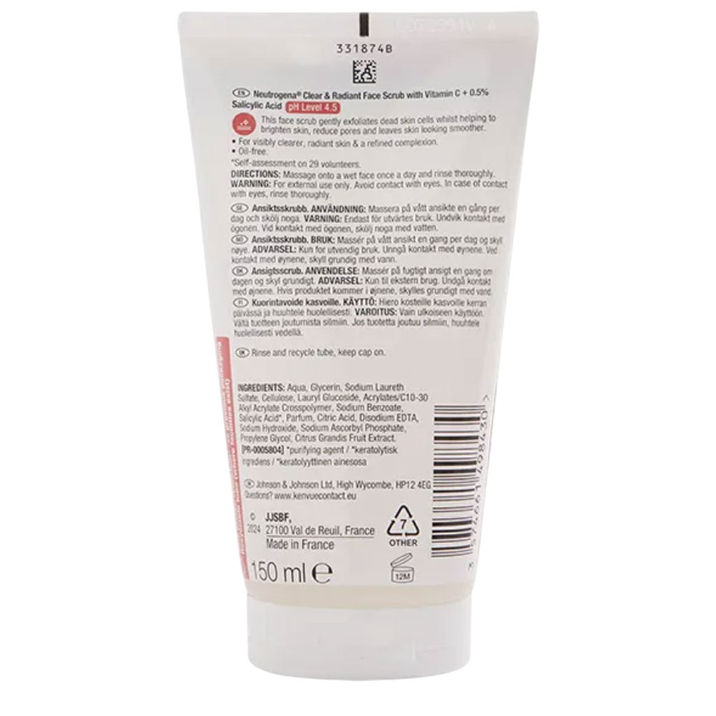 Neutrogena Clear And Radiant Face Scrub