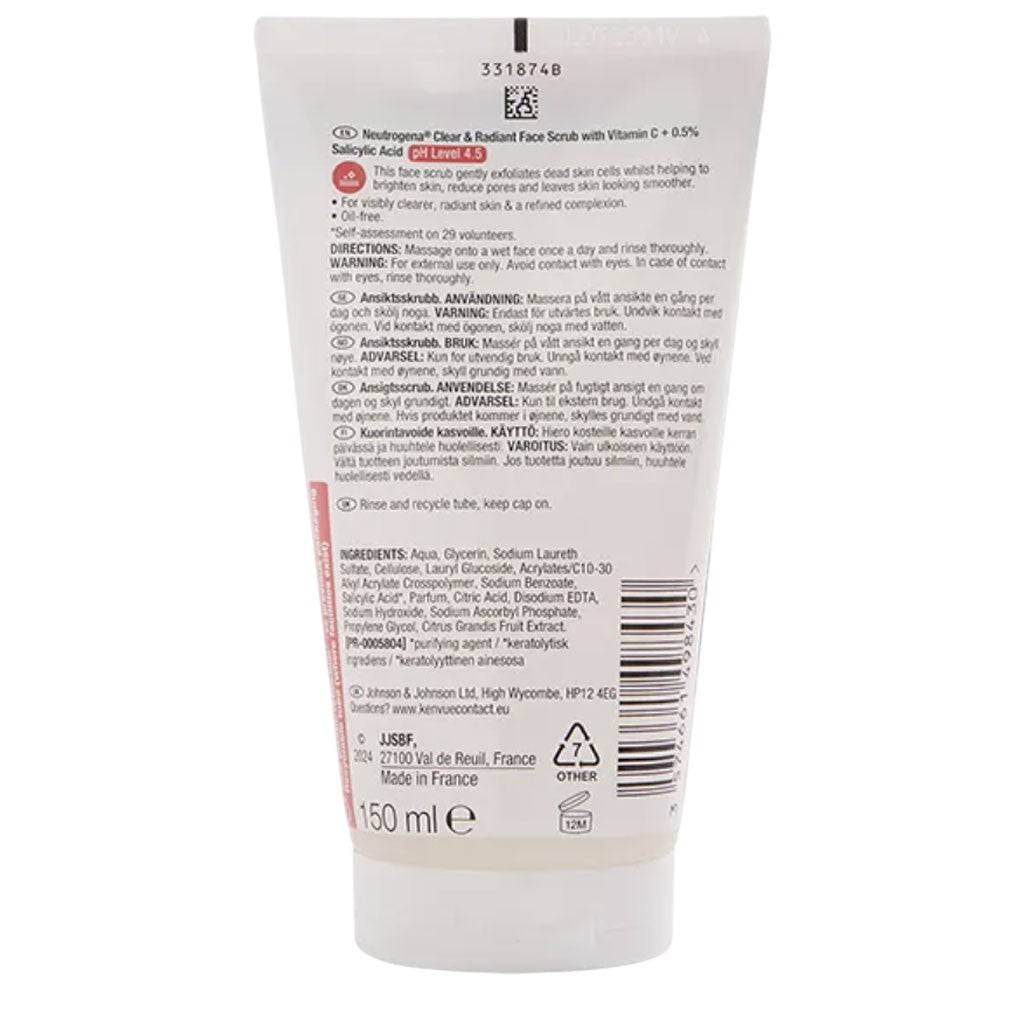 Neutrogena Clear And Radiant Face Scrub