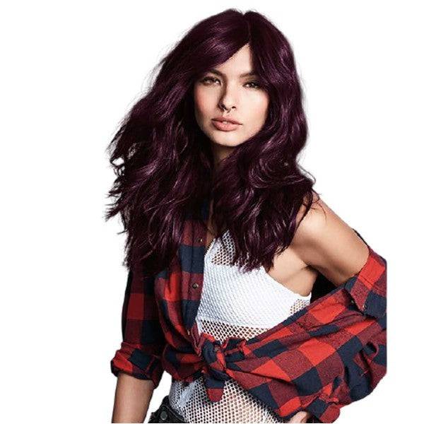 Schwarzkopf Live Color Intense Permanent Hair Colour in 87 Mystic Violet showing vibrant purple hair dye in the tube.
