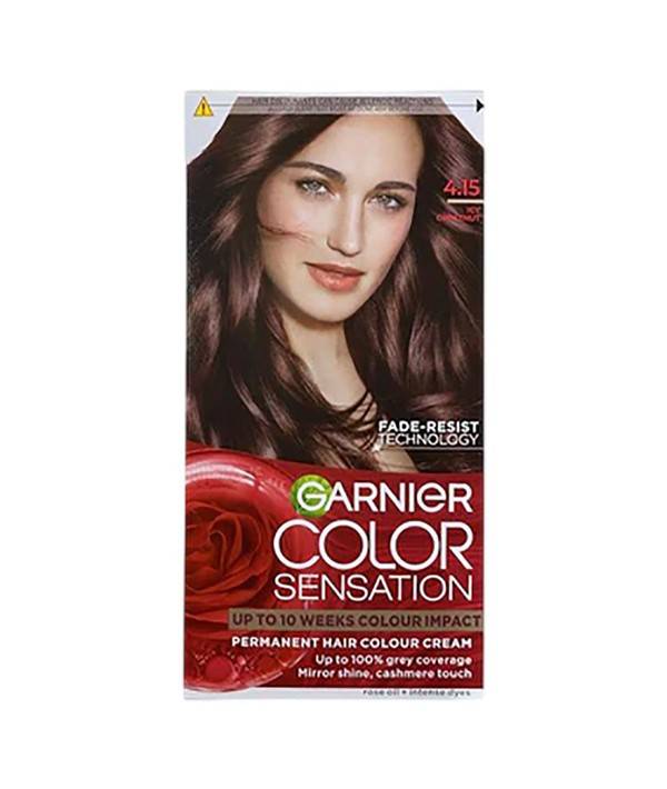 Color Sensation Intense Permanent Colour Cream Icy Chestnut 4.15