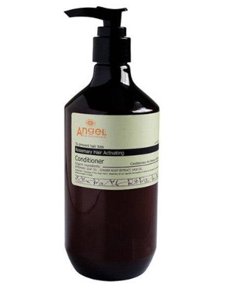 Angel En Provence Angel Rosemary Hair Activating Conditioner bottle with creamy texture and rosemary infusion, front view.