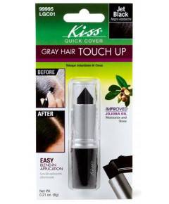 Kiss New York Professional Quick Cover Gray Hair Touch Up in gray, hair color and bleach product, shown in the image.