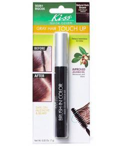 Kiss New York Professional Quick Cover gray hair touch-up brush in gray for hair coloring and touch-up.