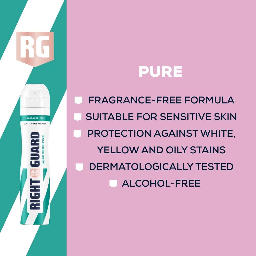 Déodorant sans parfum Right Guard Women Total Defence 5