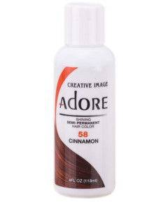 Creative Image Adore Shining Semi-Permanent Hair Color in Cinnamon, vibrant hair dye in a tube with a glossy finish.