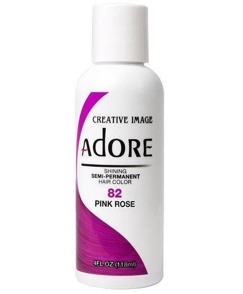 Creative Image Adore Shining Pink Rose semi-permanent hair color in a vibrant pink shade with a glossy finish.