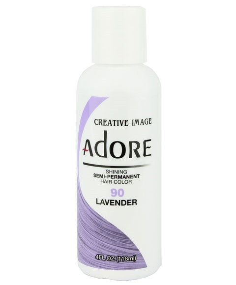 Creative Image Adore Shining Semi Permanent Hair Color in Lavender, vibrant hair dye for bold, colorful hair.