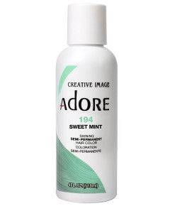 Creative Image Adore Shining Semi Permanent Hair Color in Sweet Mint, vibrant mint green hair dye, glossy and bright.