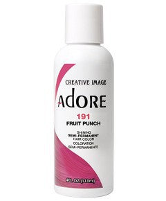 Creative Image Adore Shining Semi Permanent Hair Color in Fruit Punch, vibrant pink and purple hair dye for bold hair color.