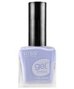 Kiss New York Professional Gel Strong Nail Polish in Romantic Drea color, showcasing glossy, neatly painted nails.