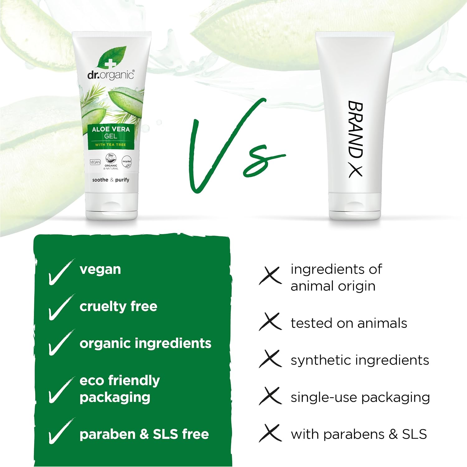 Dr. Organic Bioactive Skincare Bio-Aloe-Vera-Gel mit Teebaum und Arnika