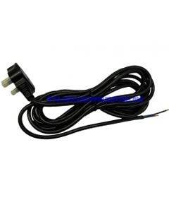 Wahl replacement cord for hair styling tools, black power cord with plug, designed for Wahl hair clippers and trimmers.
