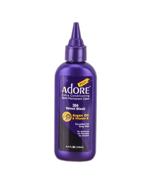 Creative Image Adore Plus Extra Conditioning Semi-Permanent Hair Color in vibrant shade, showcasing glossy, evenly colored hair.