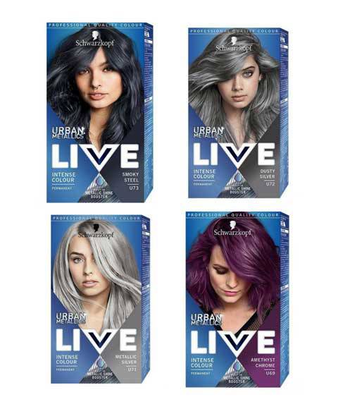 Live Urban Metalic Intense Permanent Colour U71 Metallic Silver