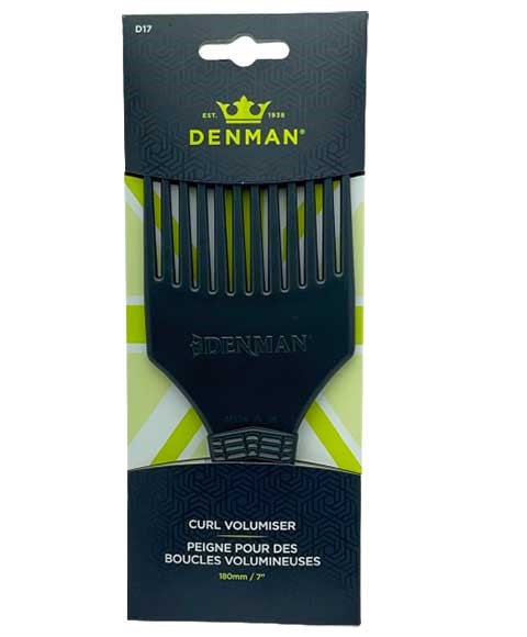 D17 Black Curl Tamer Detangling Comb