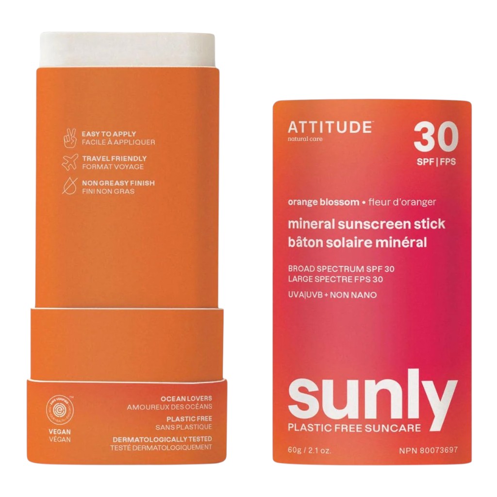 Attitude Sunly Orange Blossom Mineral Sunscreen Stick SPF30