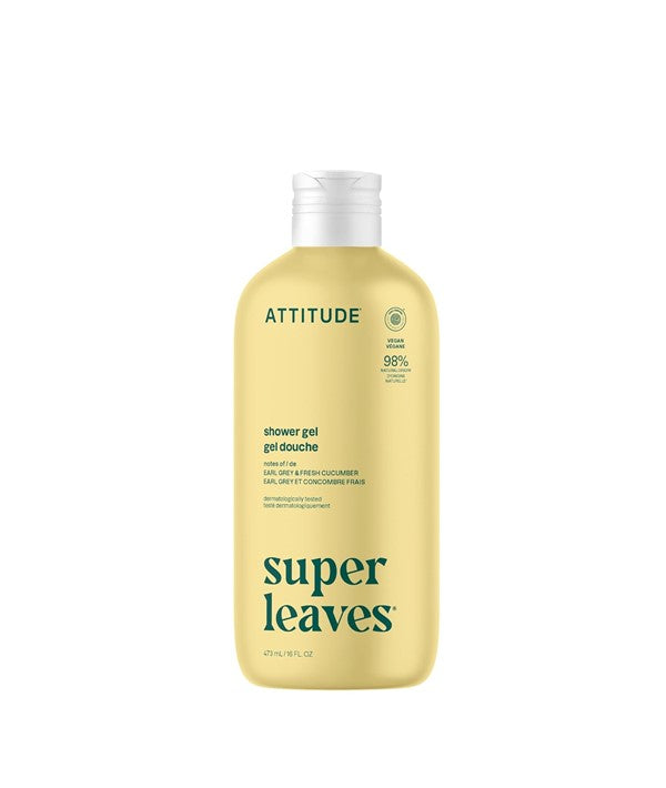 Attitude Super Leaves Earl Grey And Fresh Cucumber Shower Gel