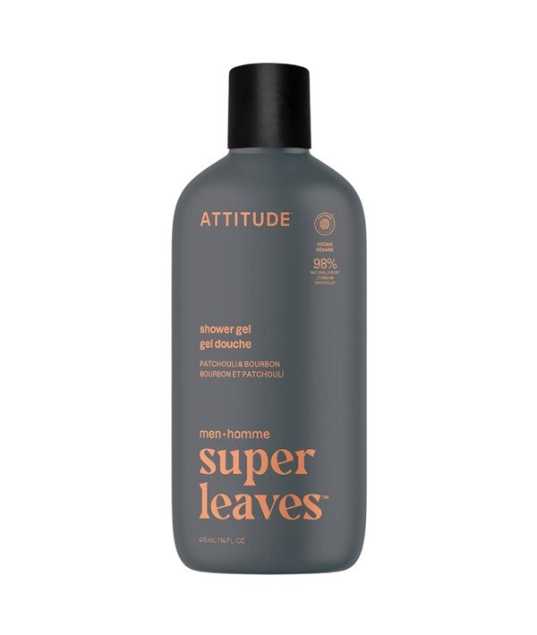 Attitude Super Leaves Men Patchouli And Bourbon Shower Gel